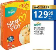 Pampers Sleep & Play Maxi-68's Per Pack