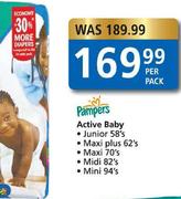 Pampers Active Baby Junior-58's Per Pack