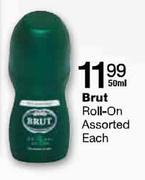Brut Roll-On Assorted Each-50ml