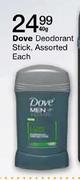 Dove Deodorant Stick, Assorted Each-40g