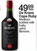 De Krans Cape Ruby-750ml