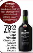 De Krans Cape Vintage-750ml