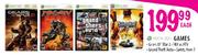 XBOX 360 Games Gears Of War 2, MX Vs ATV, Grand Theft Auto & Saints Row 2-Each