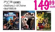 PS3 Games Deadrising 2, UFC Trainer & Quiz! Wild Life-Each