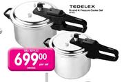 Tedelex 11Ltr & 4Ltr Pressure Cooker Set