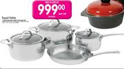 Russell Hobbs stainless Steel Cookware Set-7 Piece