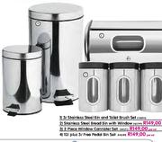 12Ltr Plus 3Ltr Pedal Bin Set