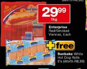 Enterprise Red/Smoked Viennas Each-1kg
