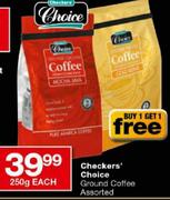 Checkers Choice Ground Coffee Assorted-250g Each