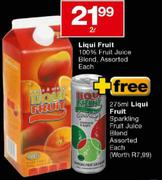 Liqui Fruit 100% Fruit Juice Blend Assorted Each-2ltr