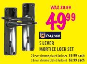 Tragram Chrome Plated Lock Set-3 Lever
