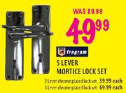 Tragram Chrome Plated Lock Set-2 Lever