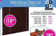 Ready-Made 25mm Aluminium Venetain Blinds-1800x1600mm