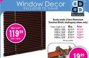 Ready-Made 25mm Aluminium Venetain Blinds-1600x1600mm