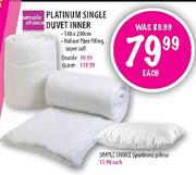 Simple Choice Platinum Double Duvet Inner-Each
