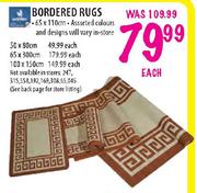 Bordered Rugs-100x150cm Each