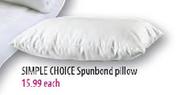 Simple Choice Spunbond Pillow