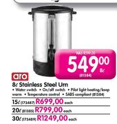Aro Stainless Steel Urn-30Ltr