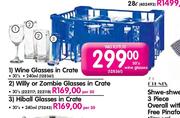 Hiball Glasses In Crate-30's(240ml)