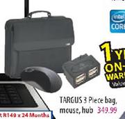 Targus 3 Piece Bag,Mouse,Hub