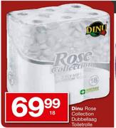 Dinu Rose Collection Dubbellaag Toiletrolle-18's