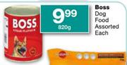 Boss Dog Food Assorted-820g Each