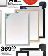 Framed Mirrors-1310mm x 1010mm Each