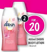 Dawn Body Lotion- 2 x 400ml
