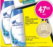 Head & Shoulders Conditioner-360ml Each