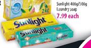 Sunlight Laundry Soap-400gm/500gm Each