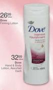 Dove Hand & Body Lotion-400ml Each