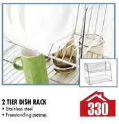 Stainless Steel 2 Tier Dish Rack