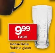 Coca-Cola Bubble Glass-each
