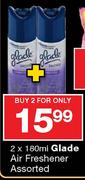 Glade Air Freshener Assorted-2x180ml