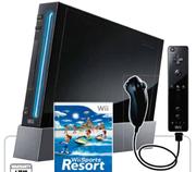 Wii Black Console + Sports Pack