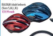 Raleigh Adult Helmets (Sizes S,M,L,XL) Each