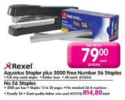 Rexel Aquarius Stapler Plus 5000 Free Number 56 Staples-Each