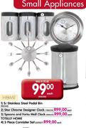  Home Star Chrome Designer Clock-Each