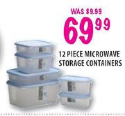 12 Piece Microwave Storage Containers