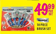 Homestead 10 Piece Brush Set-Per Set