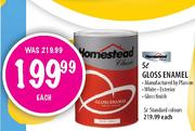 Homestead Gloss Enamel Standard Colours-5Ltr Each