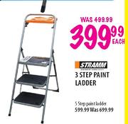 Stramm 3 Step Paint Ladder-Each