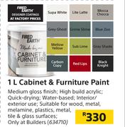 Fired Earth 1Ltr Cabinet & Furniture Paint