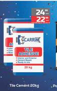 K Carrim Tile Cement-20Kg Each