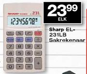 Sharp EL-231LB Sakrekenaar-elk