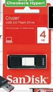 SanDisk Flash Drives 16GB Cruzer Blade-each