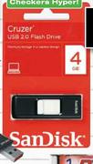 SanDisk Flash Drives 4GB Cruzer-each