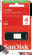 San Disk Flash Drives -4GB Cruzer