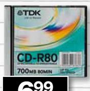 TDK CD-R -80Min/700MB
