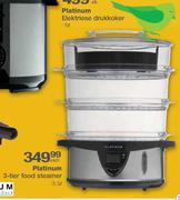 Platinum 3-Tier Food Steamer-3.5Ltr Each